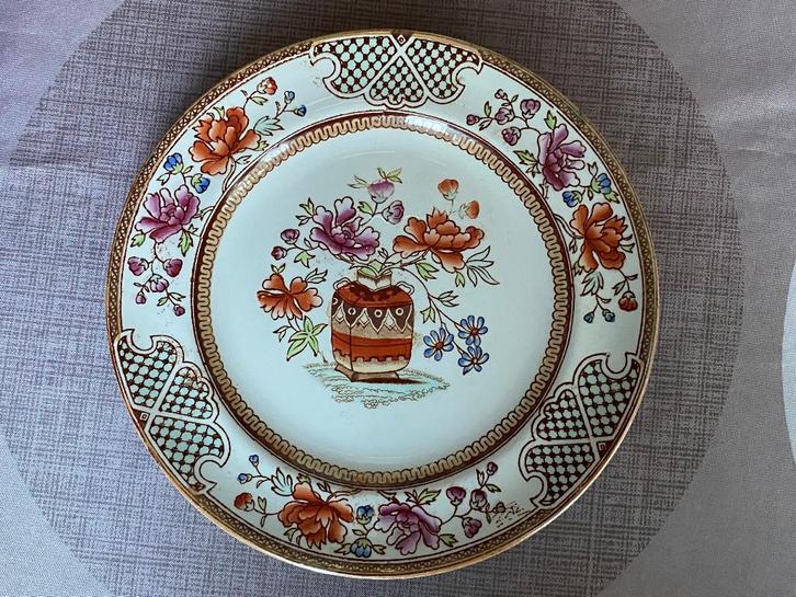 Petrus Regout Flora Bord, 1900 perfecte staat, Antiek en Kunst, Antiek | Keramiek en Aardewerk, Ophalen of Verzenden