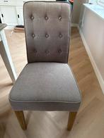 Riviera maison 6 Taupe Stoffen Eetkamerstoelen, Ophalen, Gebruikt, Vijf, Zes of meer stoelen, Stof