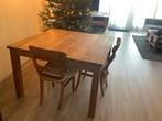 Teak houten eettafel, Ophalen, Gebruikt, Onbewerkt teak, Vier personen