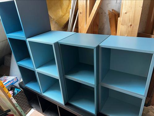 Eket kastjes kubus blauw diep: 35/30/25, Huis en Inrichting, Kasten | Wandmeubels, Minder dan 100 cm, Minder dan 150 cm, 25 tot 50 cm