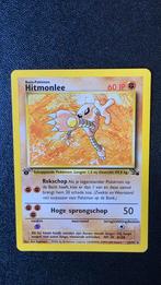 hitmonlee 1st edition fossil non holo nm, Ophalen of Verzenden, Zo goed als nieuw, Losse kaart