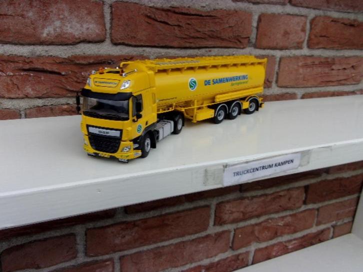 WSI  Daf  CF  met  Bulktrailer  an  de  Samenwerking., Hobby en Vrije tijd, Modelauto's | 1:50, Nieuw, Bus of Vrachtwagen, Wsi