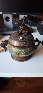 Antieke Chinese of Japanse cloisonne wierrookbrander, Antiek en Kunst, Ophalen of Verzenden