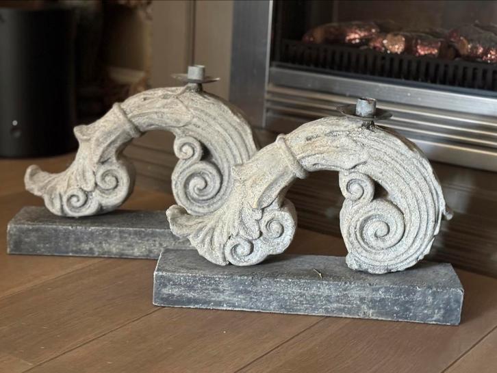 Prachtige betonnen kandelaar! Il cupido, Huis en Inrichting, Woonaccessoires | Schalen en Manden, Nieuw, Rond, Ophalen of Verzenden