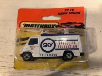 1:64 Mercedes Bus Sky News Truck Matchbox M/B beschikbaar voor biedingen