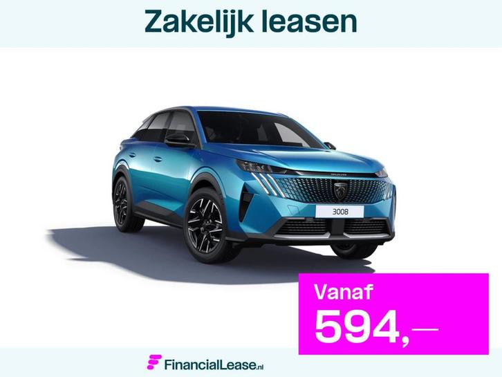 Peugeot 3008 Allure, Auto's, Peugeot, Bedrijf, Lease, Financial lease, Airconditioning, Bluetooth, Climate control, Lane Departure Warning