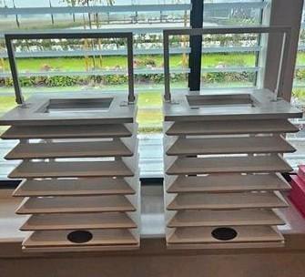 RIVERDALE windlicht, hout wit, Huis en Inrichting, Woonaccessoires | Kandelaars en Kaarsen, Hout, Wit, Ophalen