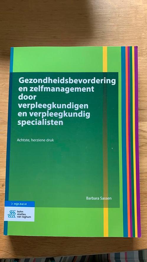Gezondheidsbevordering en zelfmanagement door verpleegkundig, Boeken, Wetenschap, Zo goed als nieuw, Ophalen of Verzenden