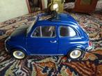 HEEL MOOI FIATJE 500 1;18 1968  DONKER BLAUW OPEN DAKJE, Ophalen of Verzenden, Zo goed als nieuw, Auto, Bburago