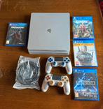 PlayStation 4 Slim Silver Limited Edition, Spelcomputers en Games, Spelcomputers | Sony PlayStation 4, ., Met 2 controllers, Ophalen of Verzenden