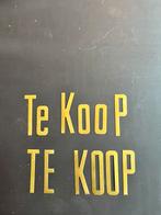 Grote partij goudkleurige metalen letters, Ophalen, Reclamebord