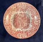 Dickens Series Bord - Rood Decor, 13,8 cm, Ophalen of Verzenden