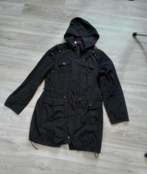 Zwarte zomerjas dames met capuchons, Kleding | Dames, Jassen | Zomer, Zo goed als nieuw, Maat 42/44 (L), Zwart, Ophalen of Verzenden