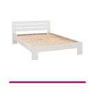 2 persoons bed, Ophalen, Gebruikt, Wit, Tweepersoons