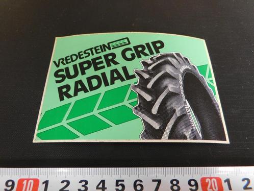 sticker vredestein super grip radial tractor trekker banden, Verzamelen, Stickers, Zo goed als nieuw, Bedrijf of Vereniging, Ophalen