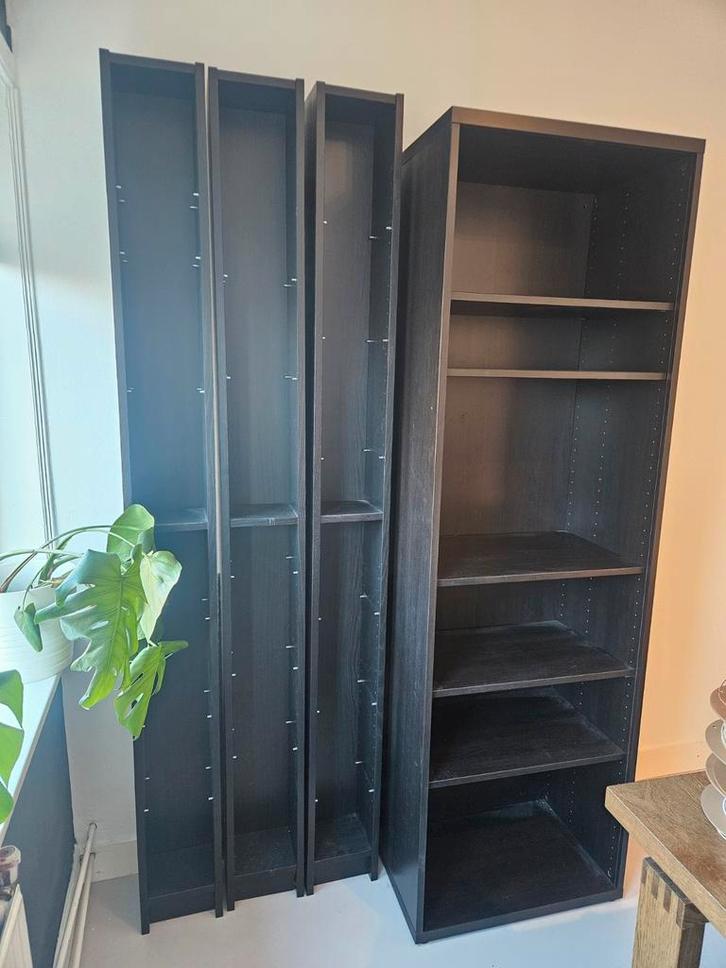 Boekenkasten en CD rekken, Huis en Inrichting, Kasten | Boekenkasten, Gebruikt, 50 tot 100 cm, 200 cm of meer, 25 tot 50 cm, Met plank(en)