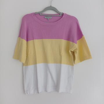 Ivybeau shirt lila / geel / wit maat 36 (valt ruimer) beschikbaar voor biedingen