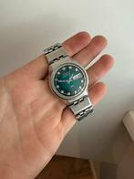 Seiko actus blauwe plaat!, Staal, Verzenden, Polshorloge, Zo goed als nieuw
