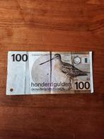 100 gulden bankbiljet 28 juli 1977 nr 9402756282 Watersnip, Postzegels en Munten, Ophalen of Verzenden