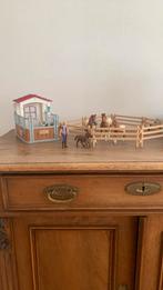 Schleich paardenbox met wei,  paarden en ruiter, Ophalen of Verzenden, Zo goed als nieuw, Jongen of Meisje