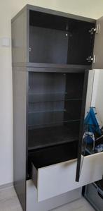 Kast Ikea, zwarte ronde eettafel en 1 pers.matras, Huis en Inrichting, Ophalen, Zo goed als nieuw