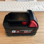 Milwaukee accu M18B5, Doe-het-zelf en Verbouw, Gereedschap | Machine-onderdelen en Toebehoren, Ophalen, Zo goed als nieuw