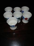 Boerenbont Boch eierdopjes - Set van 7, Ophalen of Verzenden, Zo goed als nieuw, Overige stijlen, Kop(pen) en/of Schotel(s)