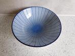 Schaal 11 cm. Blauw Wit Streep Loft, Ophalen of Verzenden, Overige stijlen, Porselein, Schaal of Schalen