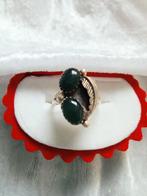 Mooie Zilveren Ring met Aventurijn - maat 18, Verzenden, Zilver, Ring, Met edelsteen