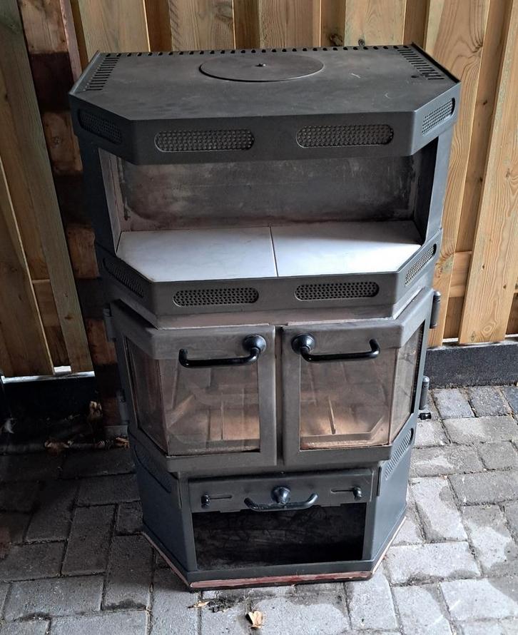 Grote Houtkachel - 7KW - HARK Gmbh & Co, Huis en Inrichting, Kachels, Zo goed als nieuw, Houtkachel, Hout, Ophalen