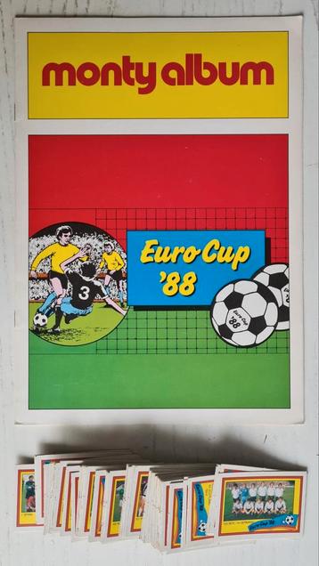 COMPLEET EN GAAF MONTY VOETBAL EUROCUP '88 VOETBAL PLAATJES  beschikbaar voor biedingen