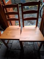ikea houten stoelen, Ophalen, Gebruikt, Bruin, Twee
