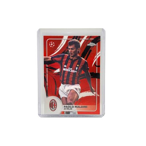 Topps Chrome 24/25 Paolo Maldini Soccerbrush casehit, Verzamelen, Sportartikelen en Voetbal, Zo goed als nieuw, Spelerskaart, Buitenlandse clubs