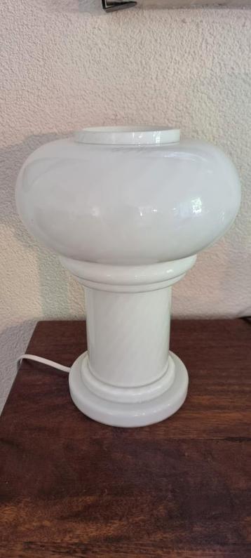 Vintage mushroom swirl tafellamp 