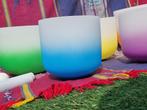 Kristal Klankschalen in chakra kleuren set nu voor 600e, Ophalen, Nieuw, Overige soorten
