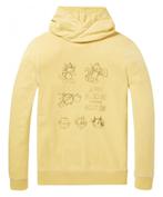 Scotch & Soda Felix the Cat hoodie, Geel, Scotch and Soda, Ophalen of Verzenden, Gedragen