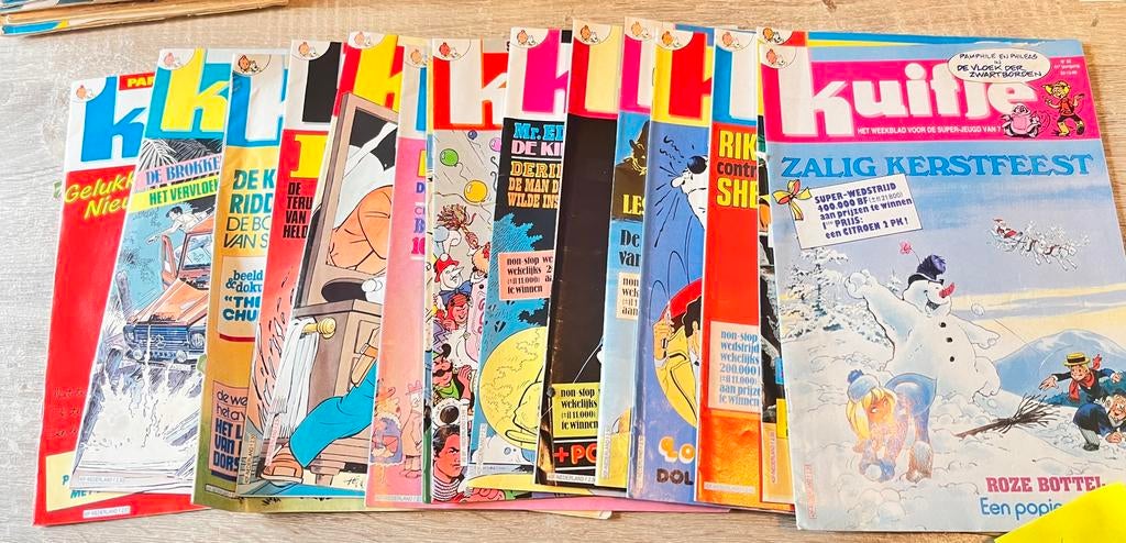Weekblad kuifje strips 1986 14 stuks, Ophalen of Verzenden, Gelezen