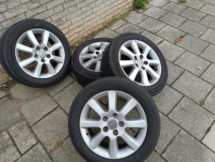 Yokohama Zomerbanden 205/55 R16 met Velgen, Auto-onderdelen, Banden en Velgen, Zomerbanden, 16 inch, 205 mm, Ophalen