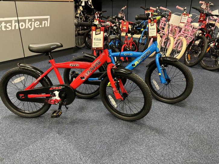 Fietshokje Raaks : Raaks Bobo kinderfiets 18 inch NIEUW, Fietsen en Brommers, Fietsen | Kinderfietsjes, Nieuw, 16 tot 20 inch