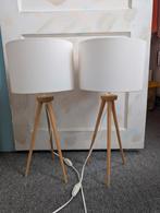 Two white TOSEL lamps., Huis en Inrichting, Lampen | Tafellampen, Ophalen of Verzenden, Zo goed als nieuw, 50 tot 75 cm