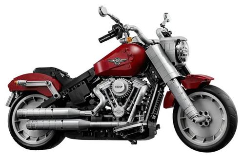 LEGO - Harley Davidson Fat Boy – 10269, Kinderen en Baby's, Speelgoed | Duplo en Lego, Zo goed als nieuw, Lego, Complete set, Ophalen of Verzenden