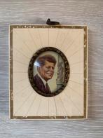 Klein brocant lijstje met afbeelding Kennedy, Antiek en Kunst, Ophalen of Verzenden