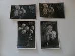 4 ansichtkaarten: 2 felicitatie en 2 condoleance, Ophalen of Verzenden, 1940 tot 1960, Ongelopen
