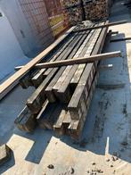 Hardhouten balken, Tuin en Terras, Ophalen, Gebruikt, Hardhout, 250 cm of meer