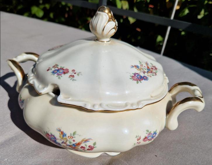 Vintage Bavaria Soepterrine & Theepot, Antiek en Kunst, Antiek | Keramiek en Aardewerk, Ophalen