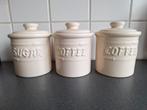 Vintage Voorraadpotten Set - Koffie & Suiker, Ophalen, Gebruikt