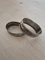 antieke vintage zilveren servetringen, Ophalen of Verzenden, Zo goed als nieuw, Zilver, Dame