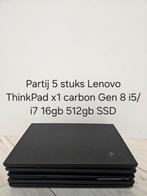 Partij 5 stuks lenovo thinkpad x1 carbon gen 8 met defect, Computers en Software, Windows Laptops, Intel Core i7-10510U (10Th gen)