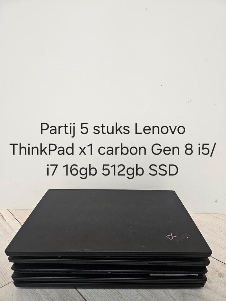 Partij 5 stuks lenovo thinkpad x1 carbon gen 8 met defect, Computers en Software, Windows Laptops, Gebruikt, 14 inch, SSD, 4 Ghz of meer