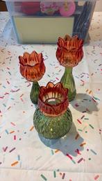 Waxinelichthouders tulp oranje, Ophalen, Overige materialen, Overige kleuren, Nieuw